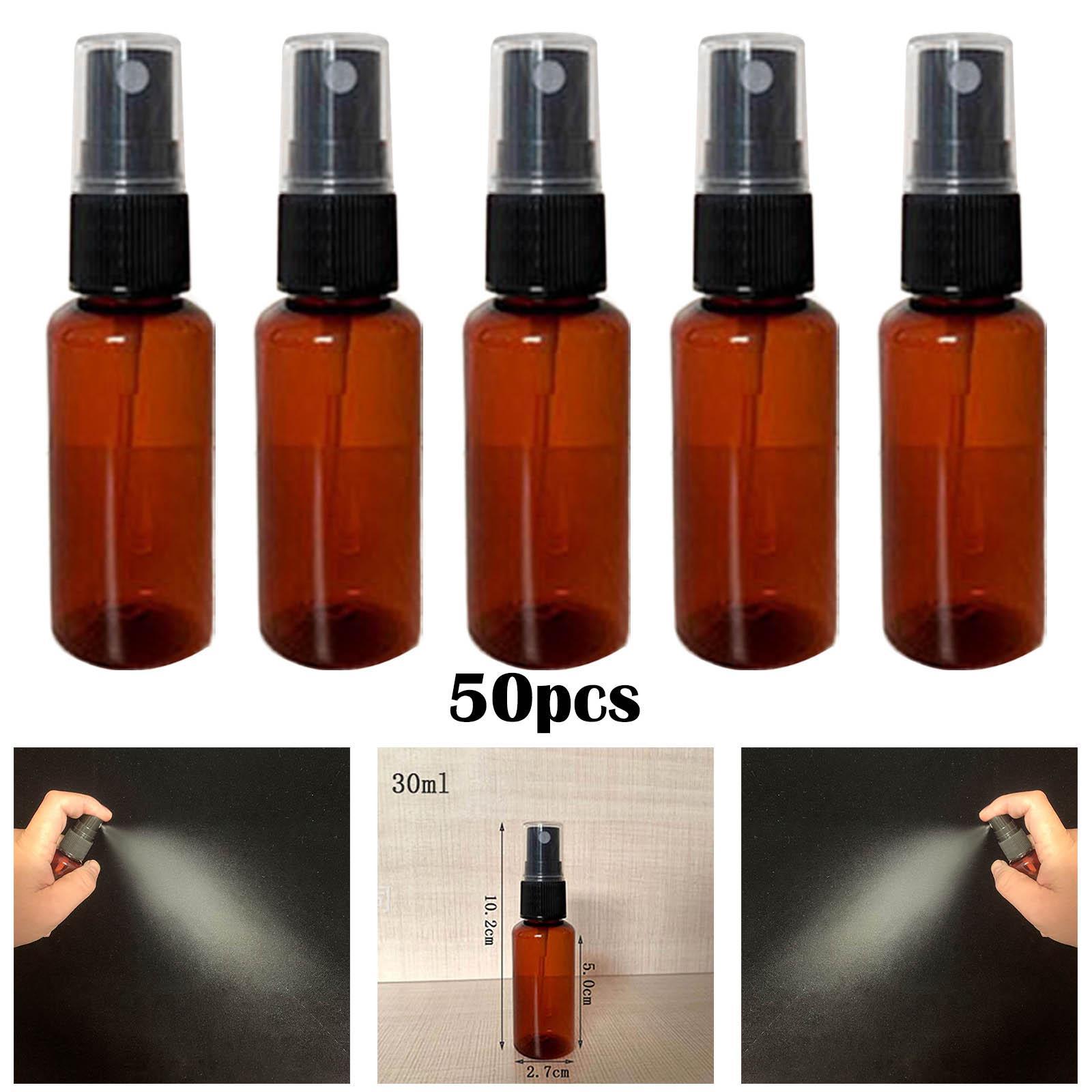 50Pcs Spray Bottle Plastic Mini Household Cosmetic Bottle Refillable Empty