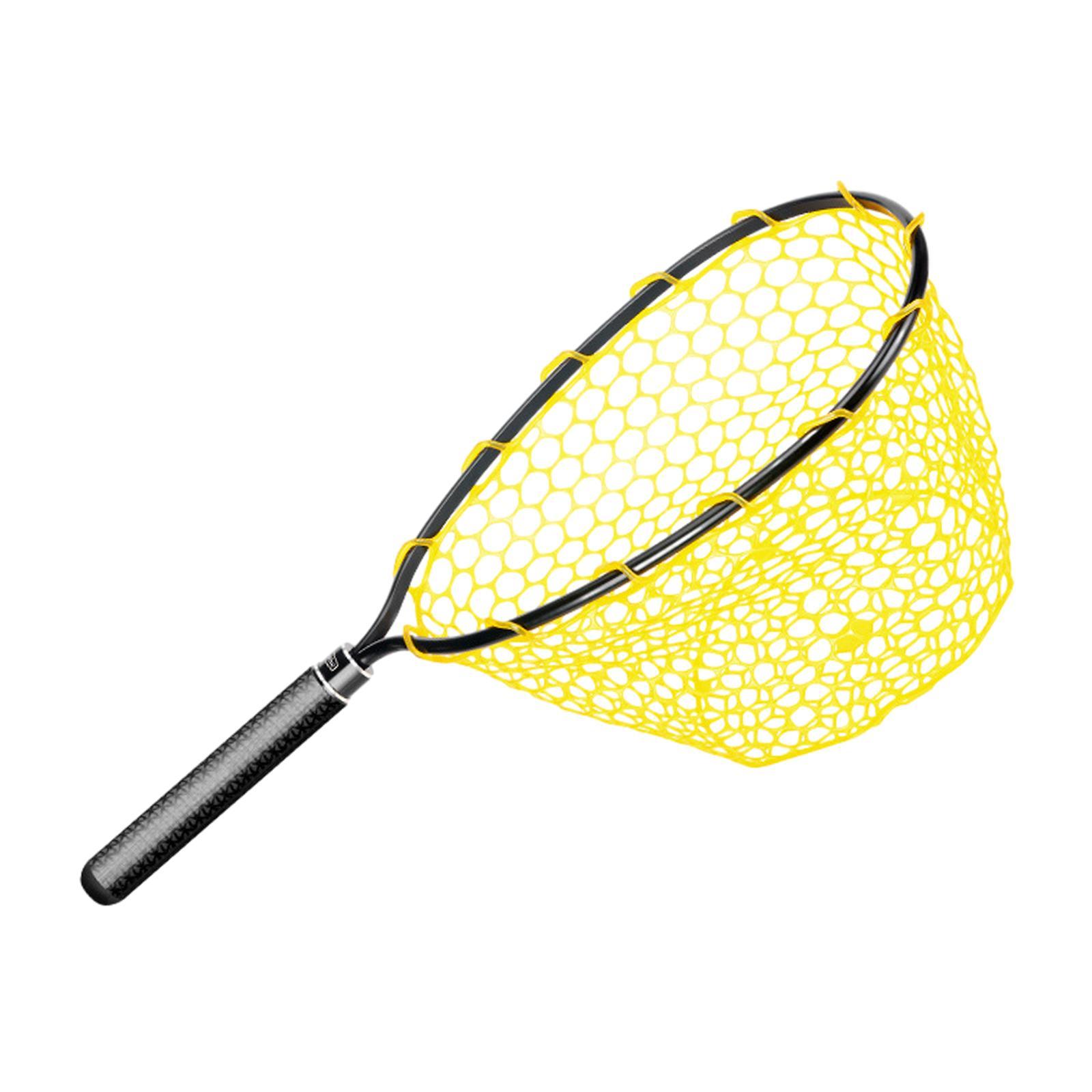 Fishing Landing Net Fishing Mesh Net Comfortable Lightweight Portable Accessories Fish Catching Net for Salmon Bass Boat Outdoor