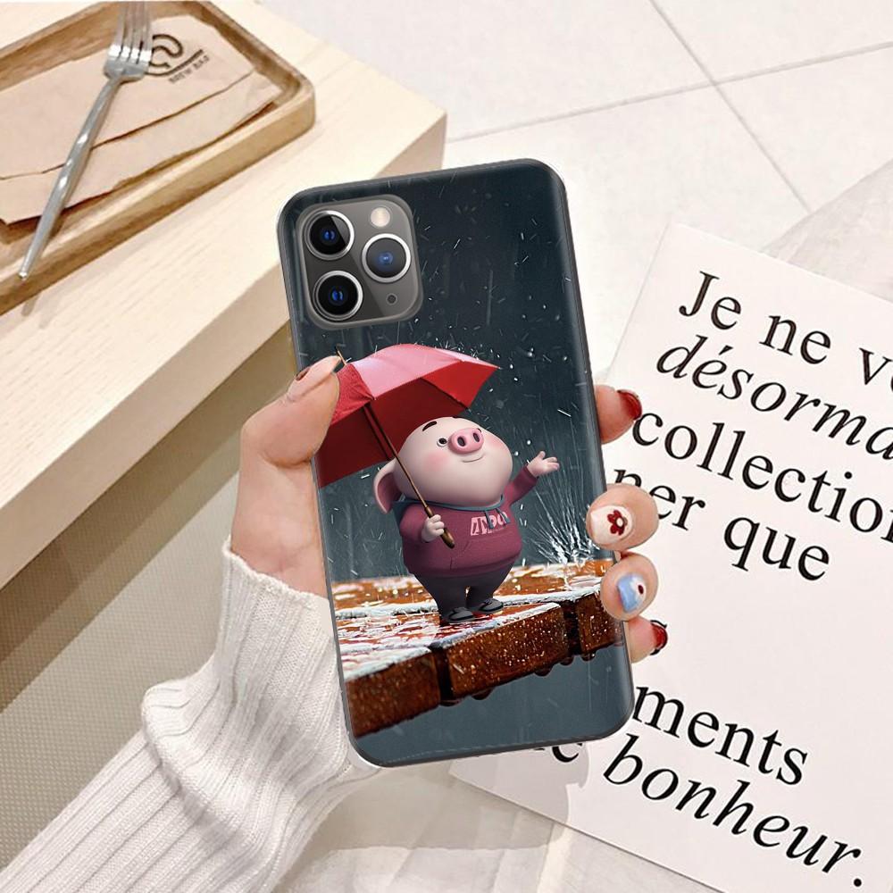 Ốp lưng dành cho điện thoại iPhone 11 Silicon dẻo hình Heo Con Dễ Thương
