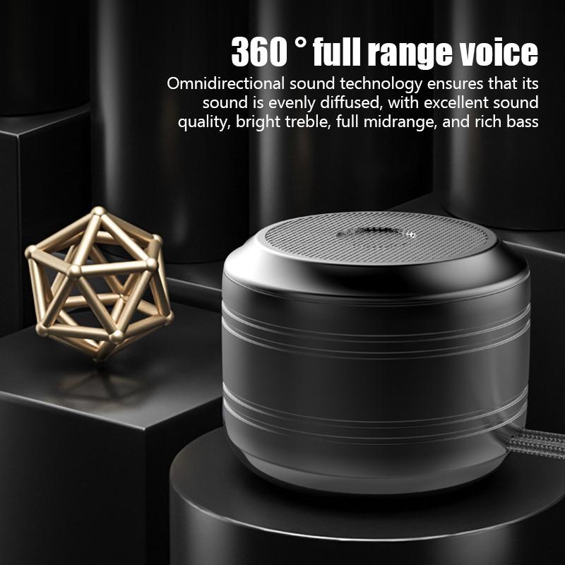 Bản gốc Bluetooth 5.0 loa mini loa không dây USB SubwaDer di động mp3 3D âm thanh âm nhạc âm thanh âm thanh cho điện thoại PC Color: 003