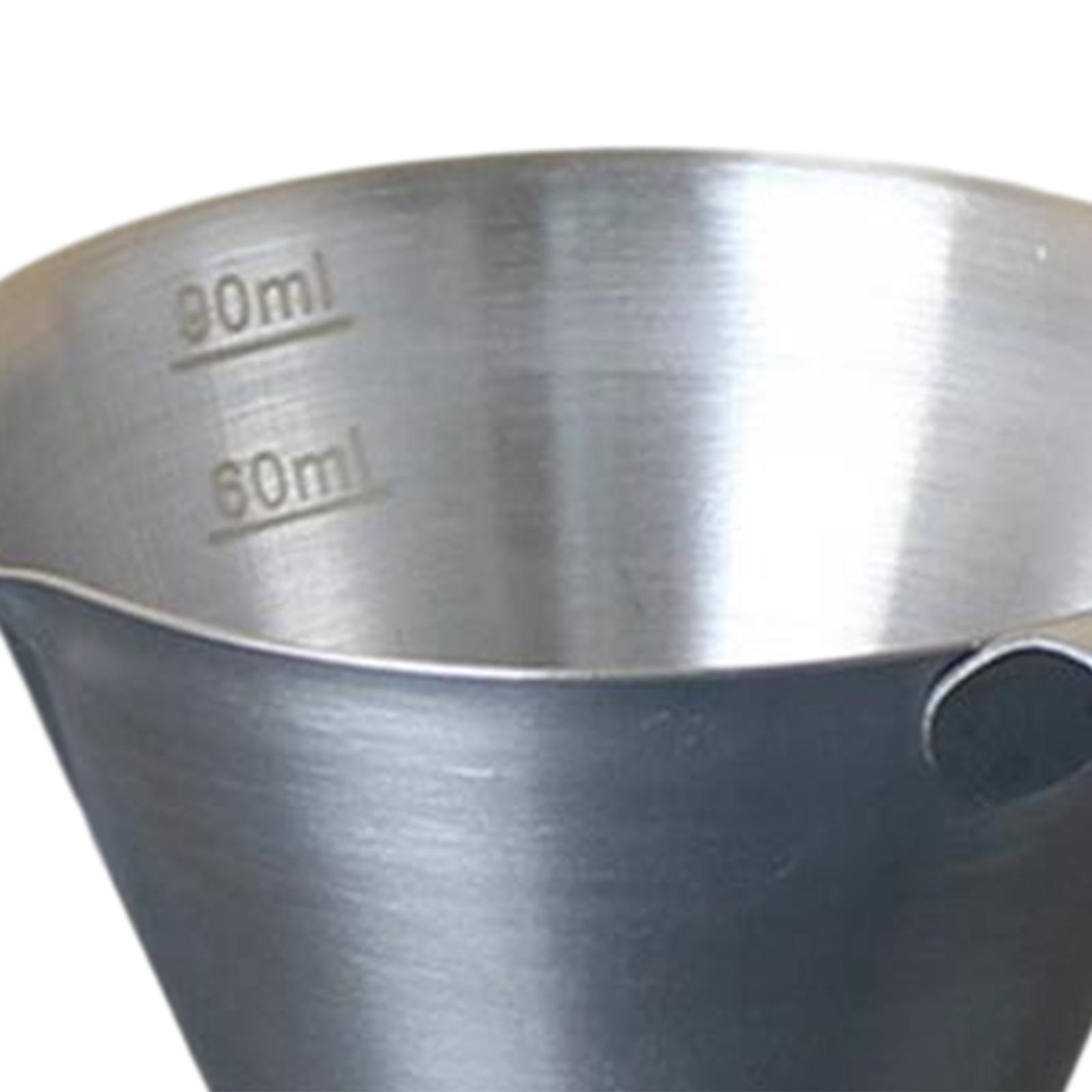 Stainless Steel Espresso Measuring Cup Coffee Mug Bar Drink Mugs for Kitchen