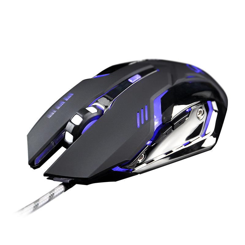 Im Lặng/Âm Thanh Game Chuột Chơi Game 5000DPI Quang Có Dây LED Chuột Máy Tính USB Chuột Cho Laptop Chuyên Nghiệp game Thủ Văn Phòng