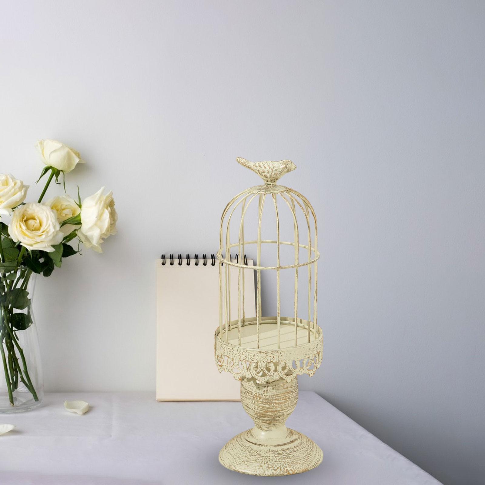 Bird Cage Candle Holder Pillar Candle Holder for Party Events Decoration