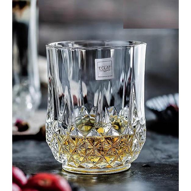 Bộ 6 Ly thủy tinh uống nước pha lê cao cấp, Ly Eo, cốc uống ruou whisky 200ML