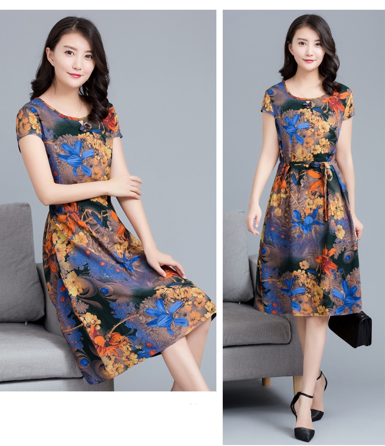 Đầm bầu nữ dáng xoè có dây buộc Haint Boutique HB111