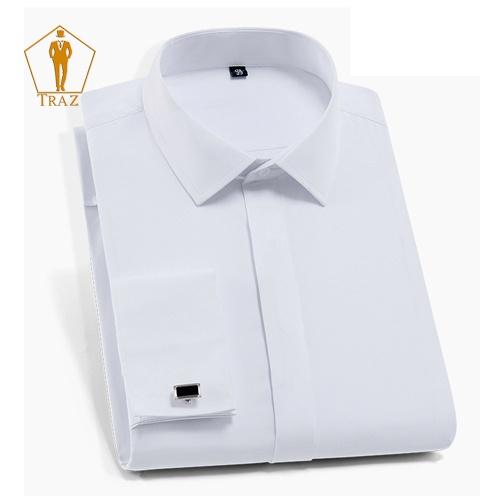 Áo sơ mi TRAZ măng séc nam, cufflink cao cấp chống nhăn thấm hút mồ hôi