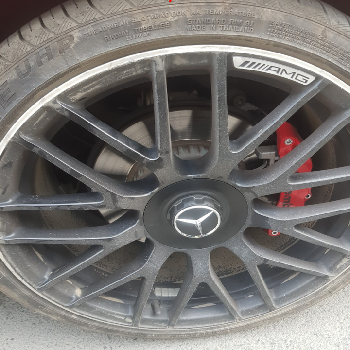 Logo chụp mâm, ốp lazang bánh xe ô tô Maybach BC-1100 - Chất liệu hợp kim nhôm cao cấp