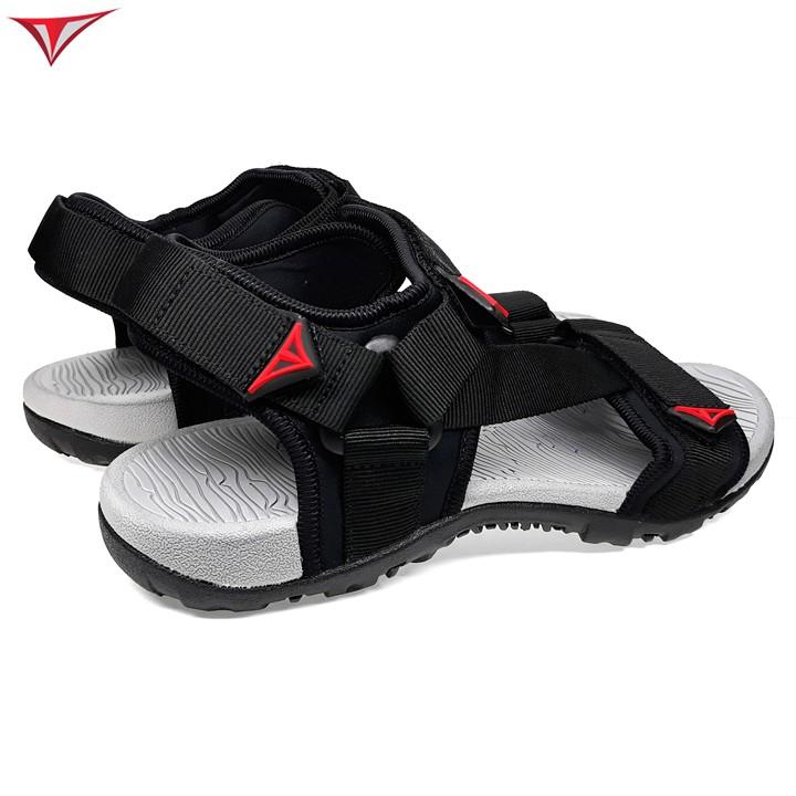 Giày Sandal Nam Nữ Việt Thủy Đen Quai Chéo - V017