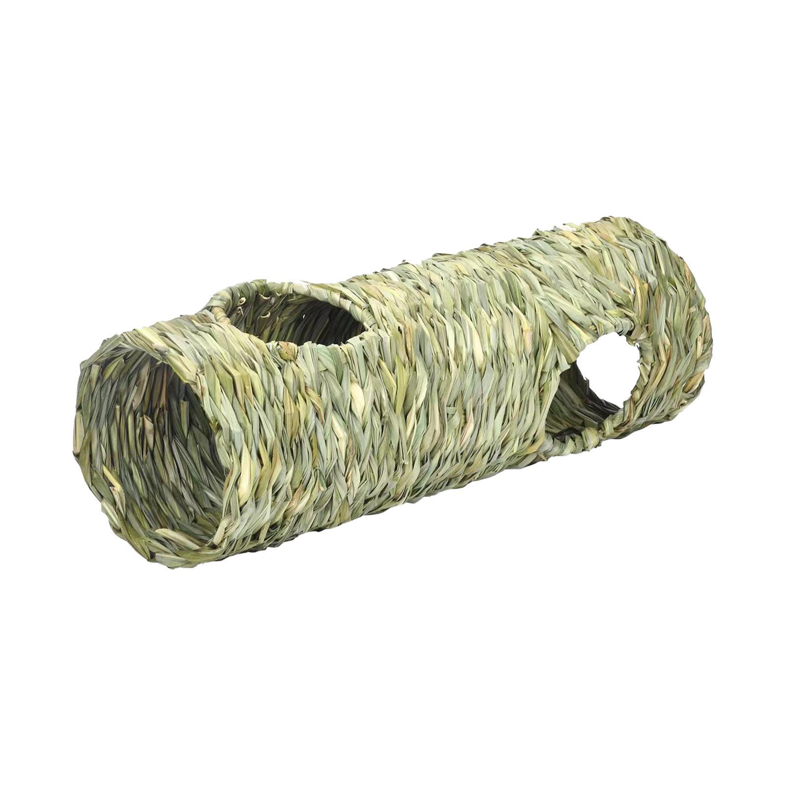 Grass Tunnel Toy Hideaway House Durable for Hamster Chinchilla Pocket Pets