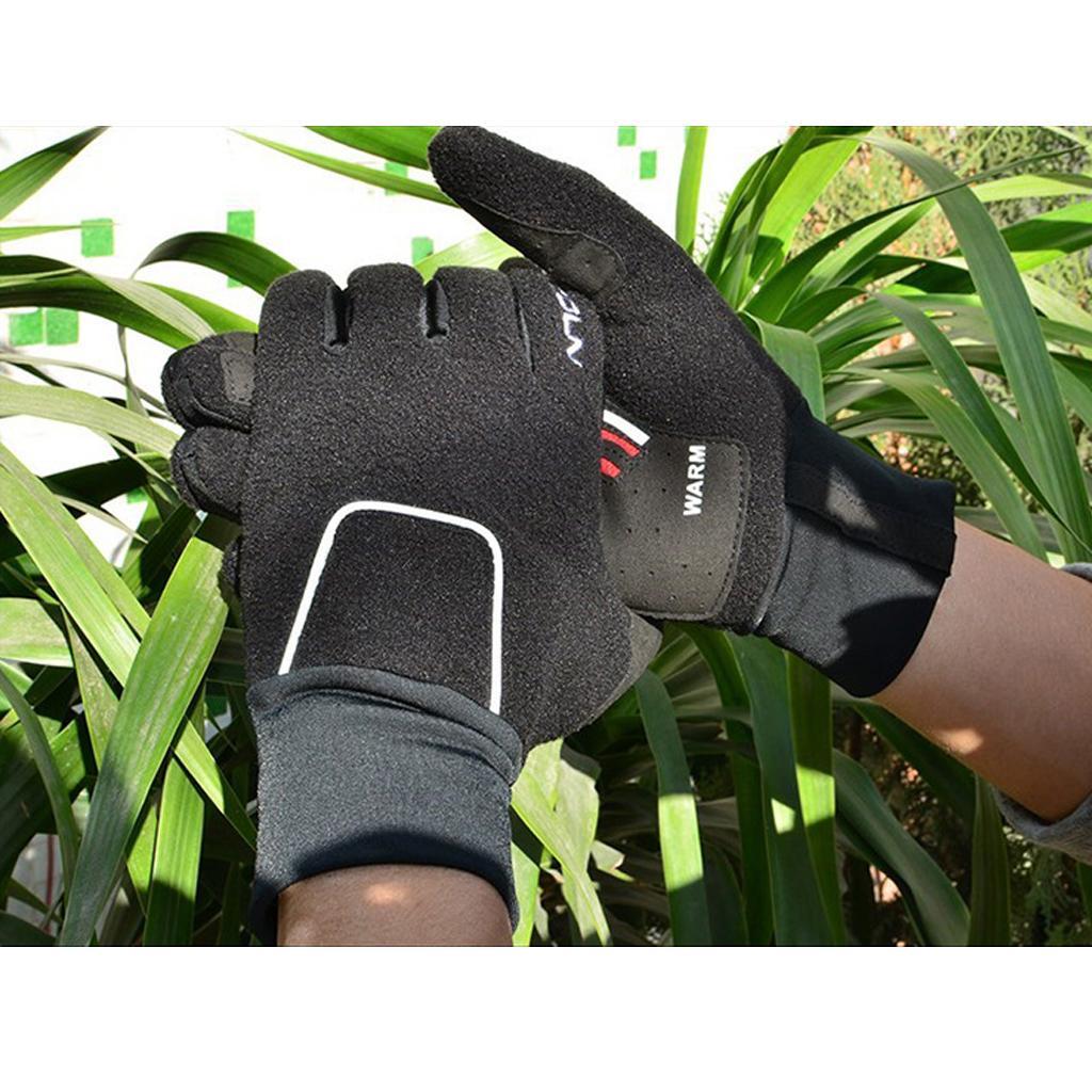 1 Pair Cycling Gloves Full Finger Shockproof Sports Skiing Motorcycle Gloves