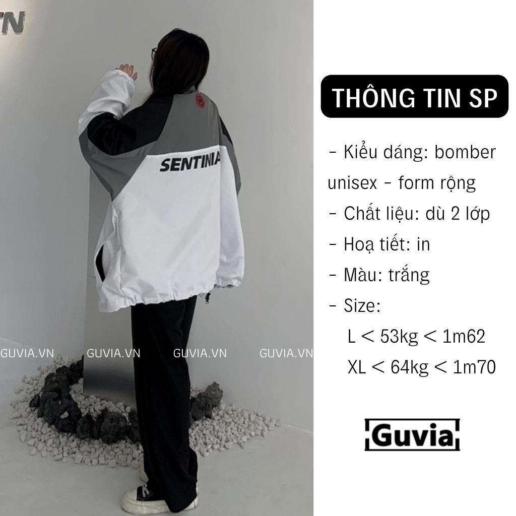 Áo Khoác Dù SENTINIALS 2 Lớp Form Rộng Nam Nữ Unisex, Áo Gió Bomber Bóng Chày Chống Nắng Ulzzang