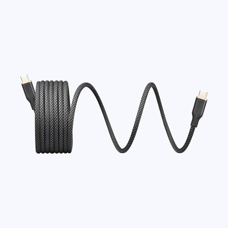 Dây Cáp Sạc MAZER InfiniteLINK COBRA Magnetic 240W Type C to C Thiết Kế Độc Đáo Với Nam Châm Tự Dính Giúp Gấp Gọn Dây Hàng Chính Hãng