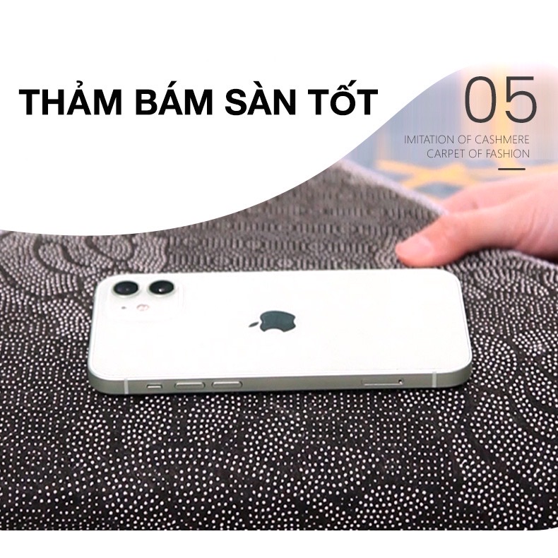 Bộ 2 thảm 3D nhà bếp cao cấp chống trơn trượt , hoa văn hiện đại ,các sợi bông được dệt từ sợi thiên nhiên  thấm hút nước và bụi bẩn cực tốt  ,đế thảm có độ ma sát cao,  , thiết kế lớp cao su chống trượt  , bề mặt thảm mịn, không xù lông, không phai màu