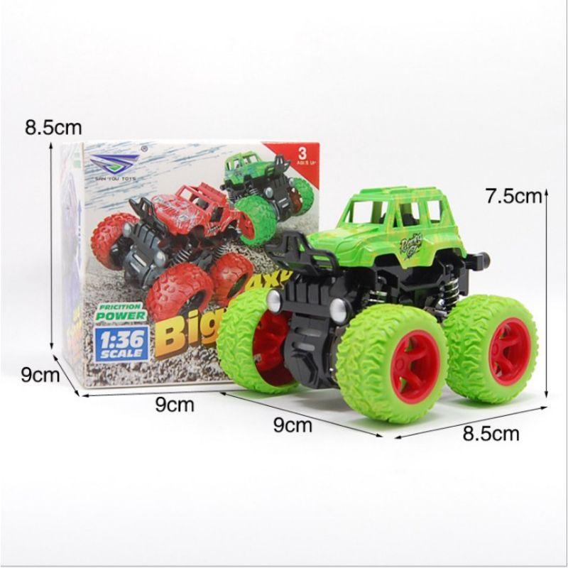 Ô tô đồ địa hình chạy đà bánh to, xe quán tính nhiều màu sắc