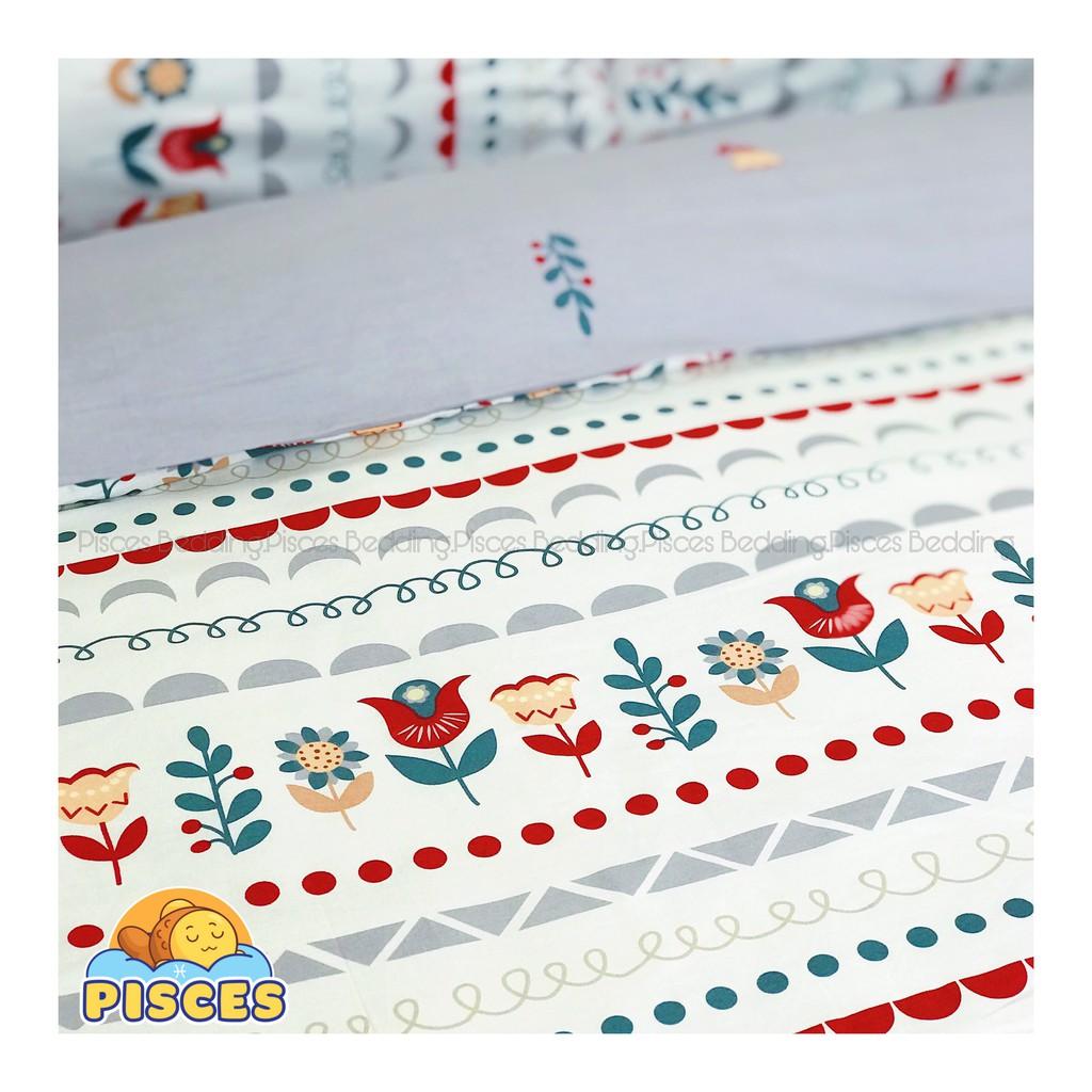Bộ Chăn Ga Gối Thiết kế Cotton Living Mã : Hoa_020