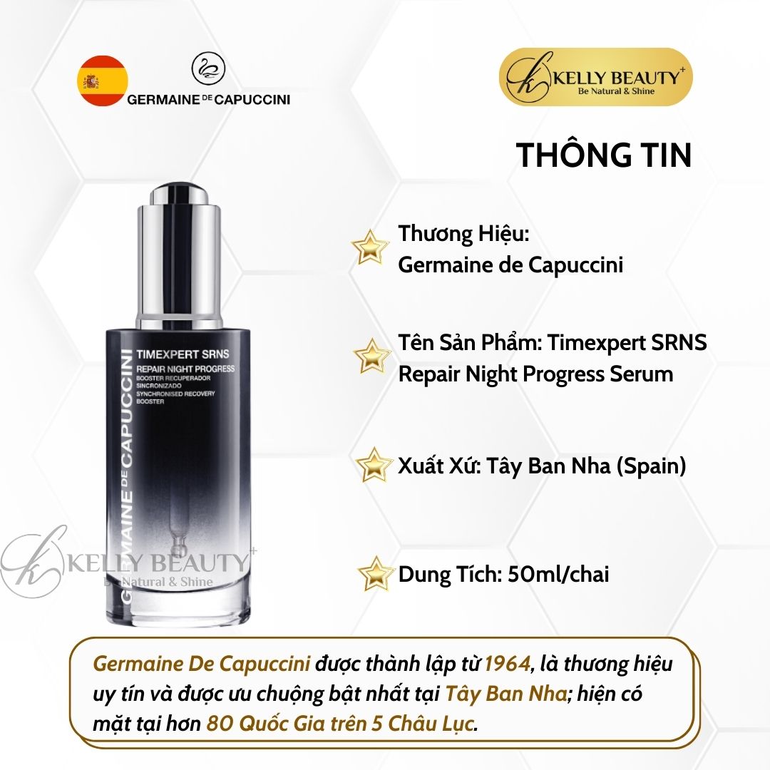 Tinh Chất Chống Lão Hóa Germaine Timexpert SRNS Repair Night Progress Serum | Kelly Beauty