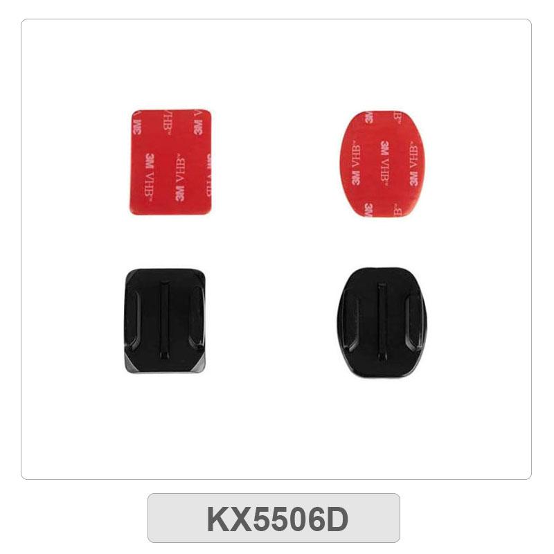 KFFTWWX cho Gopro Hero 11 10 9 Đen 8 7 6 5 4 3 Cong Phẳng Dán Miếng Dán cho Go Pro Phụ Kiện YI 4K SJ4000 DBPOWER EKEN