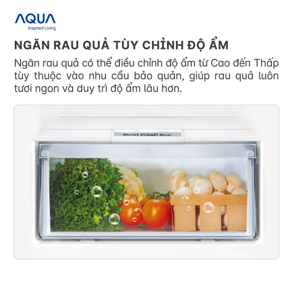 Tủ Lạnh Ngăn Đông Trên Aqua 211L Twin Inverter AQR-T238FA. - Ngăn đông mềm -1 độ C - Deo Fresh