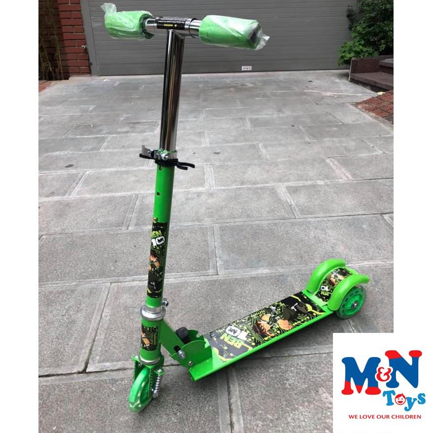 Xe Trượt Scooter Có Bánh Phát Sáng Kèm Chuông