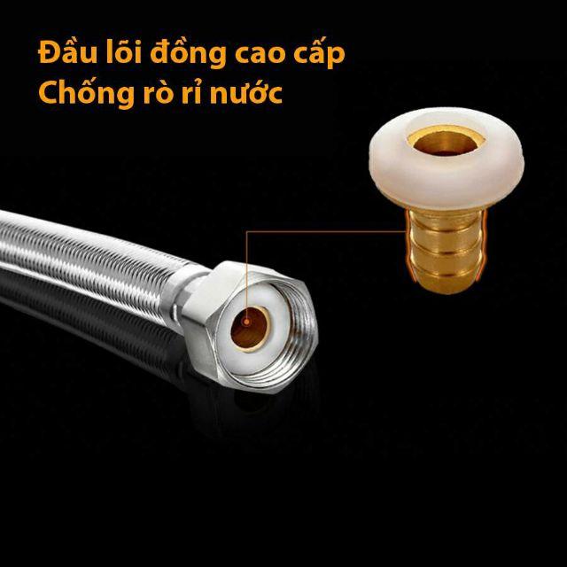 Dây cấp nước inox 304 không gỉ lõi đồng cao cấp Bảo hành 12 tháng