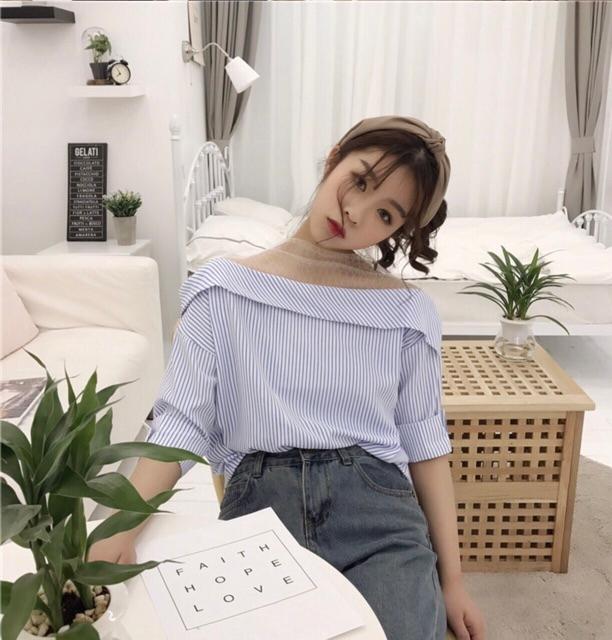 ÁO SỌC PHỐI LƯỚI QUẢNG CHÂU