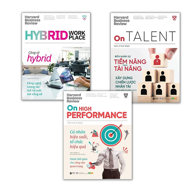 HBR Onpoint Quản Lý Nhân Sự Thời 4.0 (HBR On Hybrid Work Place: Công Sở Hybrid-Công Nghệ Tương Tác Thế Hệ Mới Nơi Công Sở + HBR On: Biến Nhân Sự Tiềm Năng Thành Tài Năng + HBR On High Performance: Cá Nhân Hiệu Suất, Tổ Chức Hiệu Quả)