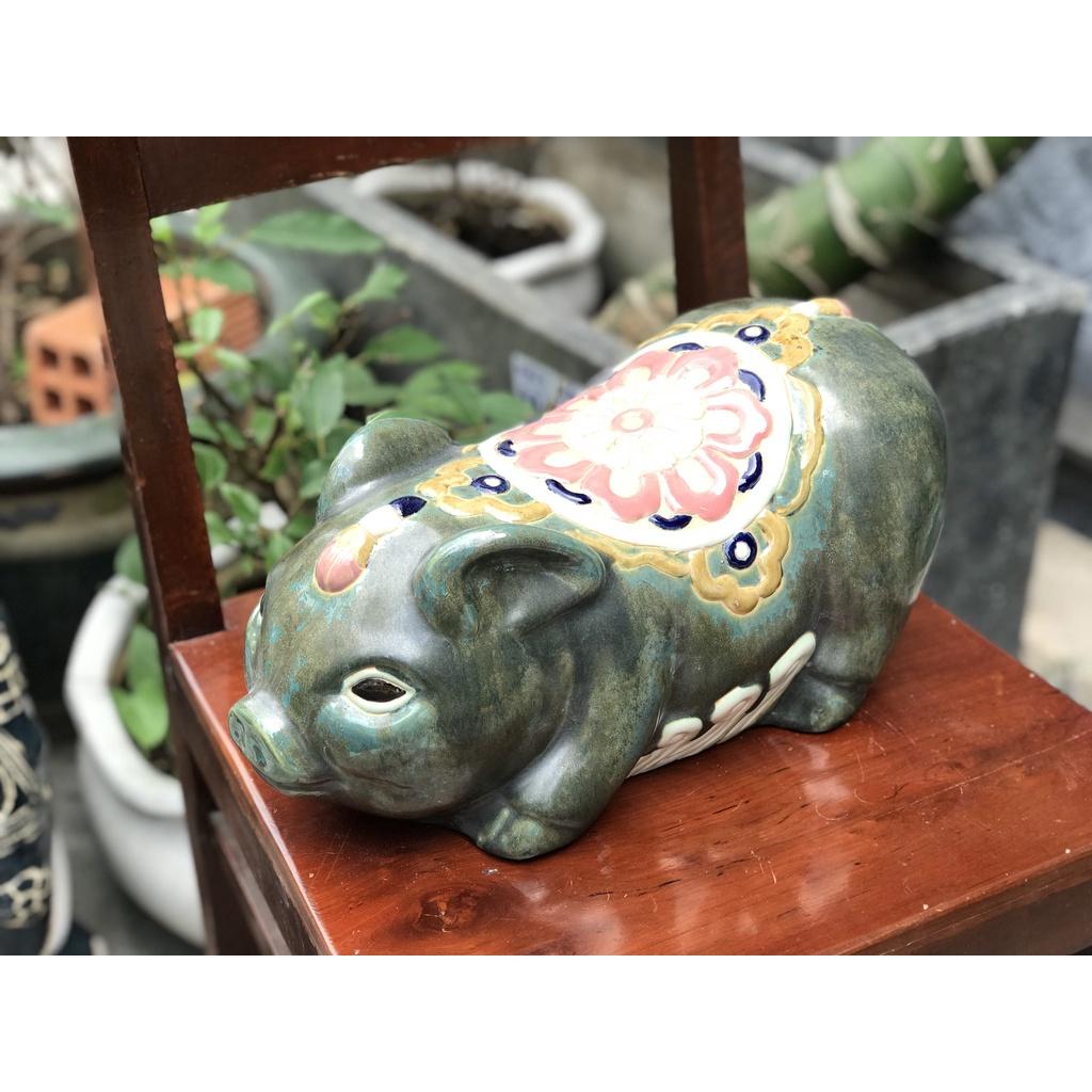HEO TIẾT KIỆM HOA SEN ĐẠI GỐM SỨ THỦ CÔNG NAM BỘ TRANG TRÍ DECOR