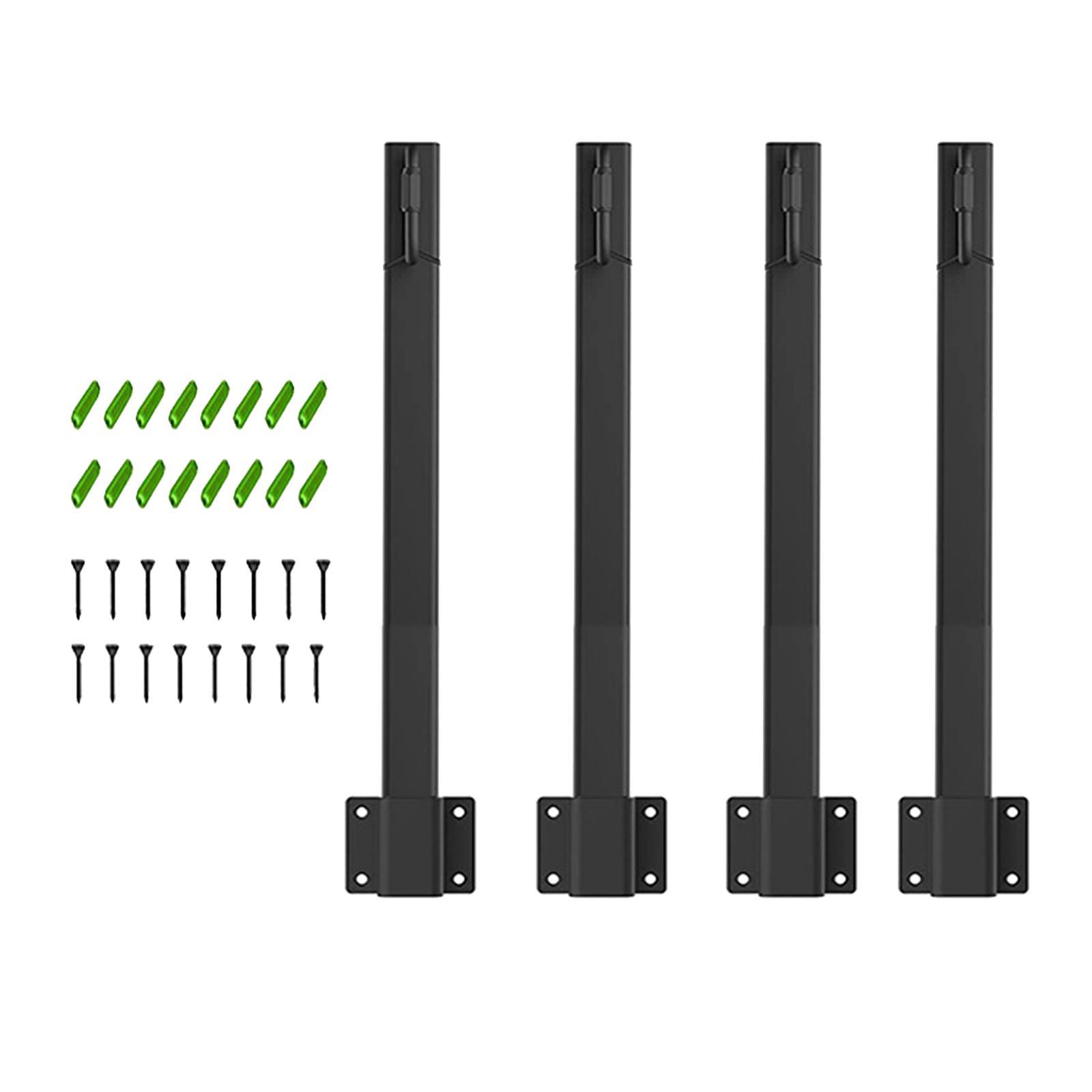 4Pcs Patio Lighting Stand String  Metal Poles for Wedding Garden