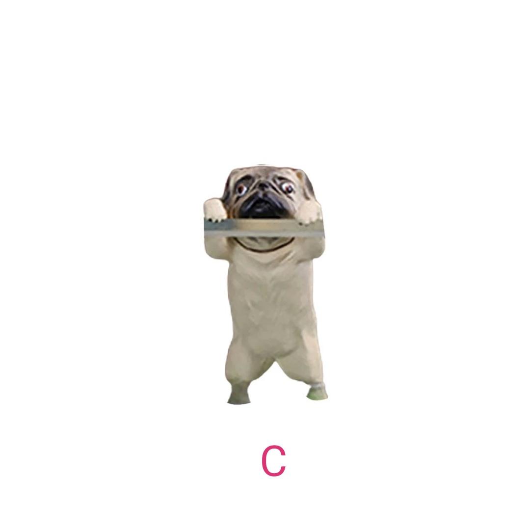 Chú Chó Pug Hoạt Hình Bằng Nhựa Resin Siêu Bền Treo Trang Trí Bể Cá