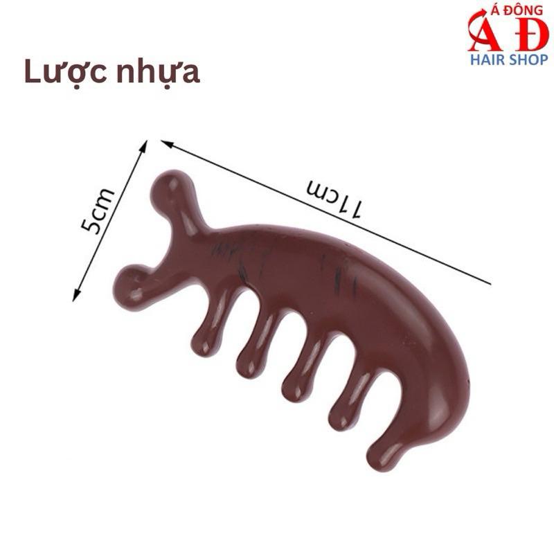 Lược nhựa Nâu Massage Đầu Mặt Mắt Vai Cổ lưu thông máu, thư giản thần kinh ABS2