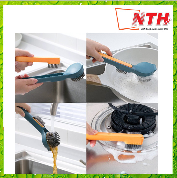 Bộ đôi 2 bàn chải cọ rửa 2in1 đa năng -NTH
