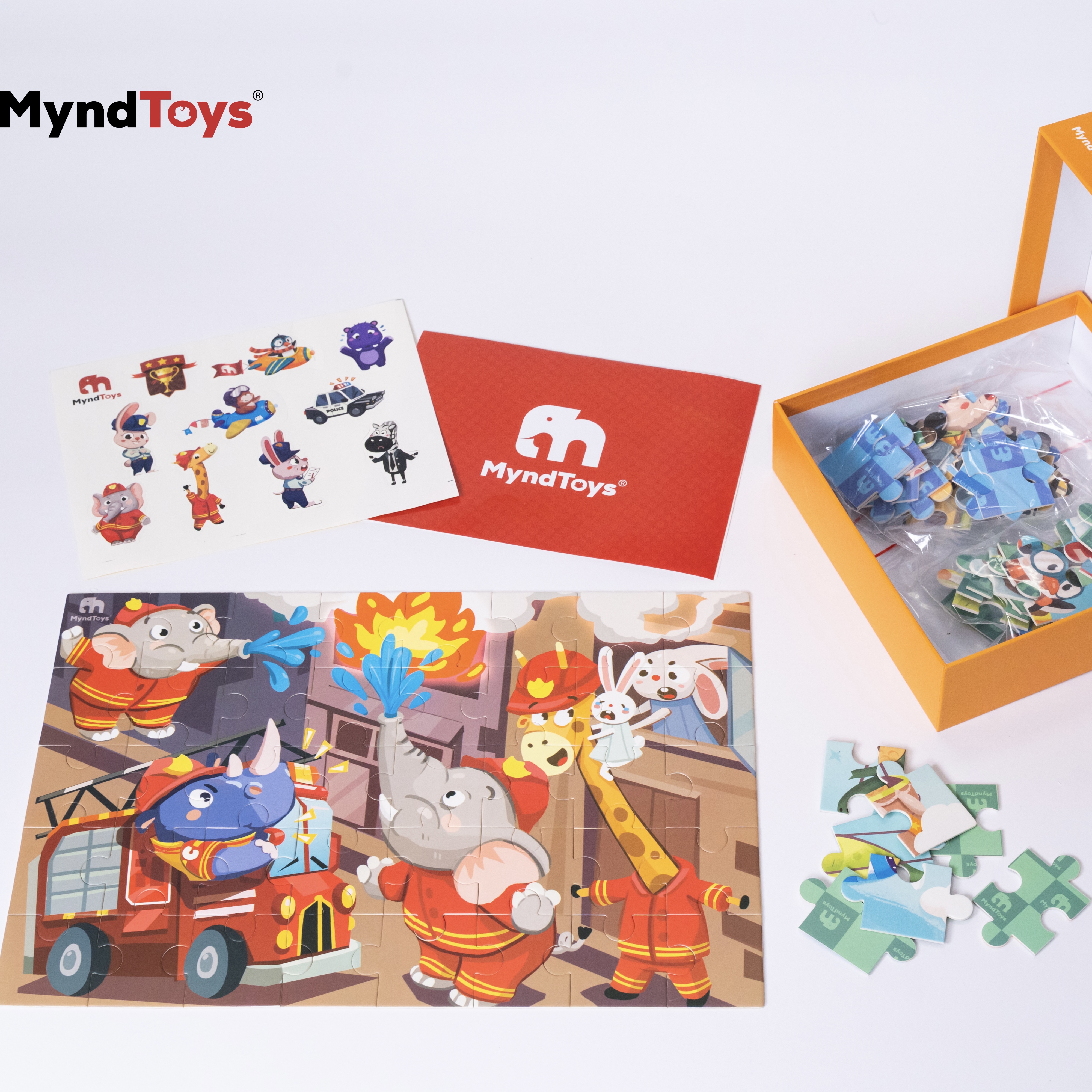 Đồ Chơi Xếp Hình Myndtoys Go Up! Puzzle Level 3 - ZooMania (Vườn Thú Sinh Động) Dành Cho Các Bé Trên 3.5 Tuổi