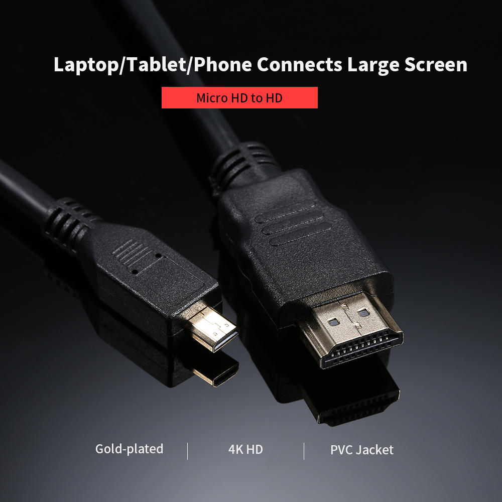 Bộ Chuyển Đổi Micro HD Sang HD 1080p Cho Máy Tính Bảng Camera TV Máy Game Sử Dụng Trong Gia Đình Và Doanh Nghiệp