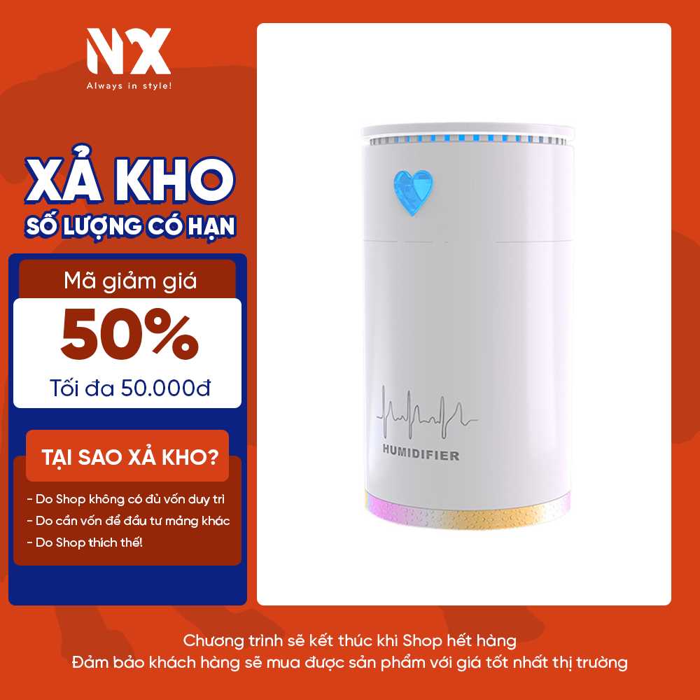 Máy Khuếch Tán Tinh Dầu Humidifier - Máy xông tinh dầu Dùng được cho oto thiết kế dễ thương