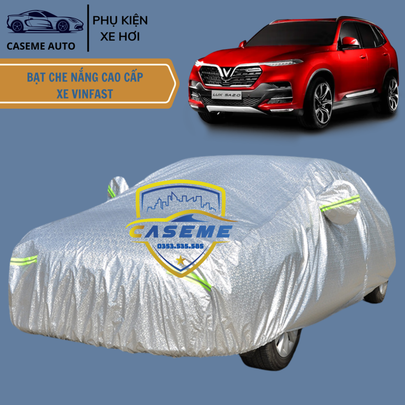 Bạt Phủ Xe Ô Tô 3 Lớp Tráng Nhôm Cao Cấp – Chống Nóng, Chống Thấm, Chống Bụi | Hàng Chính Hãng