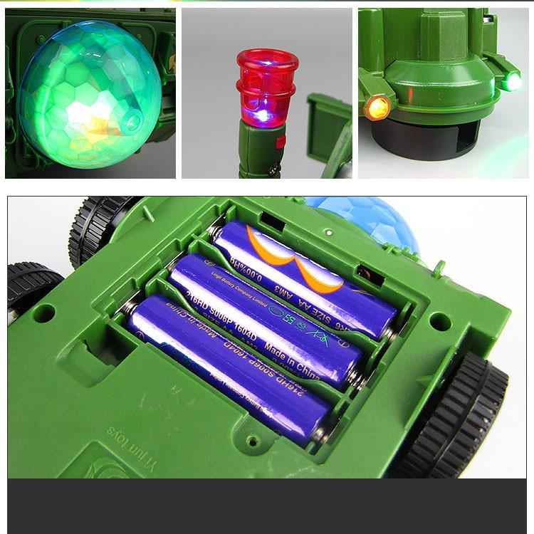 Đồ Chơi Trẻ Em Xe Tăng Biến Hình Robot Tự Động Có Đèn Và Nhạc YJ388 mới nhất 2021