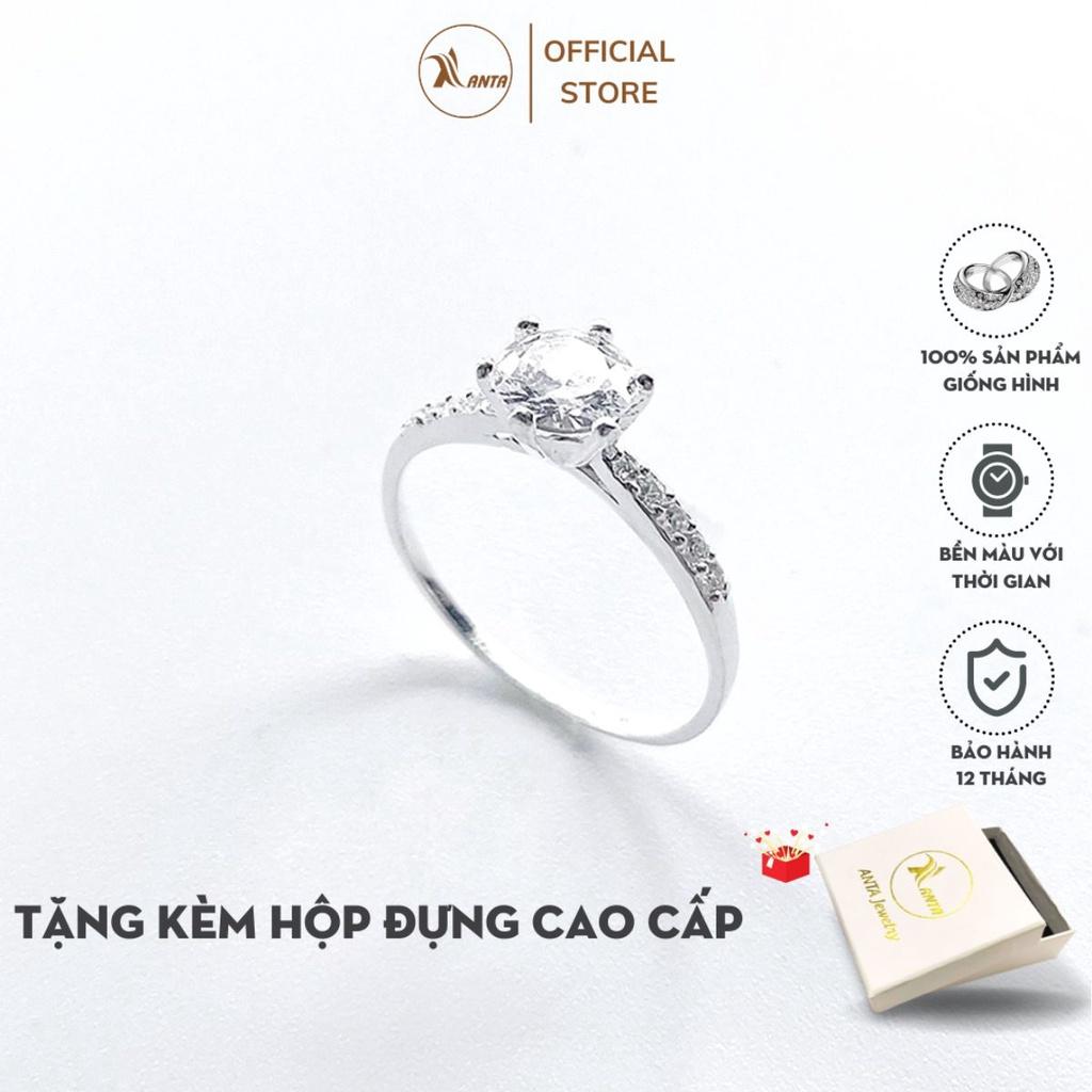 Nhẫn bạc nữ ATJ9037 nhẫn nữ 1 hàng đá ANTA Jewelry