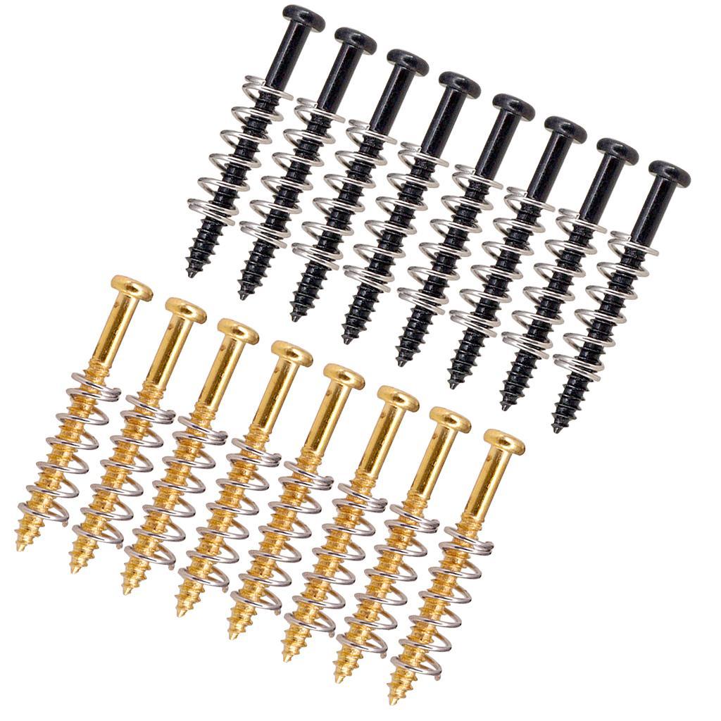 Set of 16 Iron Guitar Bass Pickup Humbucker Ring Mount Screws String Instrument Parts