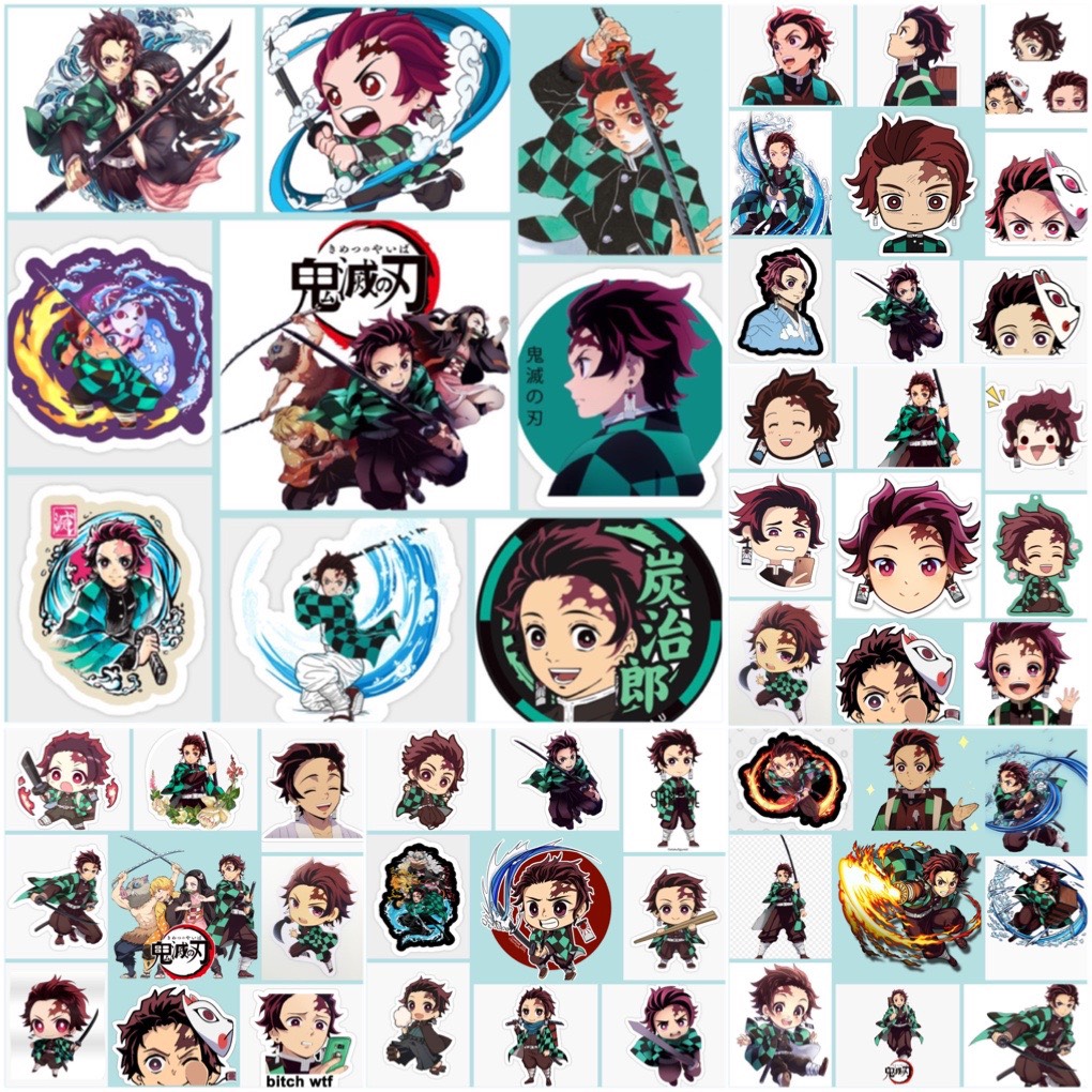 Sticker Kamado Tanjirou-Kimetsu no Yaiba Set 30