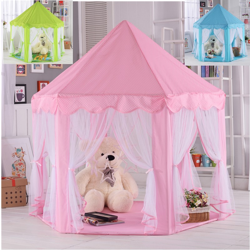 Lều Công Chúa Hoàng Tử Hình Lục Giác Cho Bé Kích Thước 135*140 cm