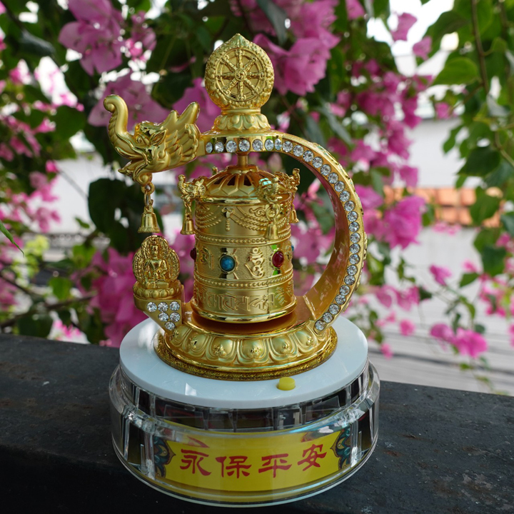 Chuyển pháp luân năng lượng phong thủy may mắn trang trí ô tô bàn làm việc - T058