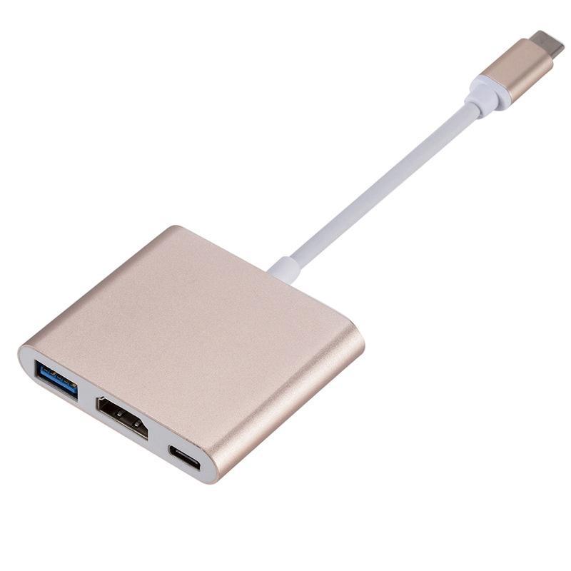Bộ Chia 3 Cổng USB Type C HDMI 4K Hỗ Trợ Samsung Dex mode Với PD Cho MacBook Pro / Air 2021