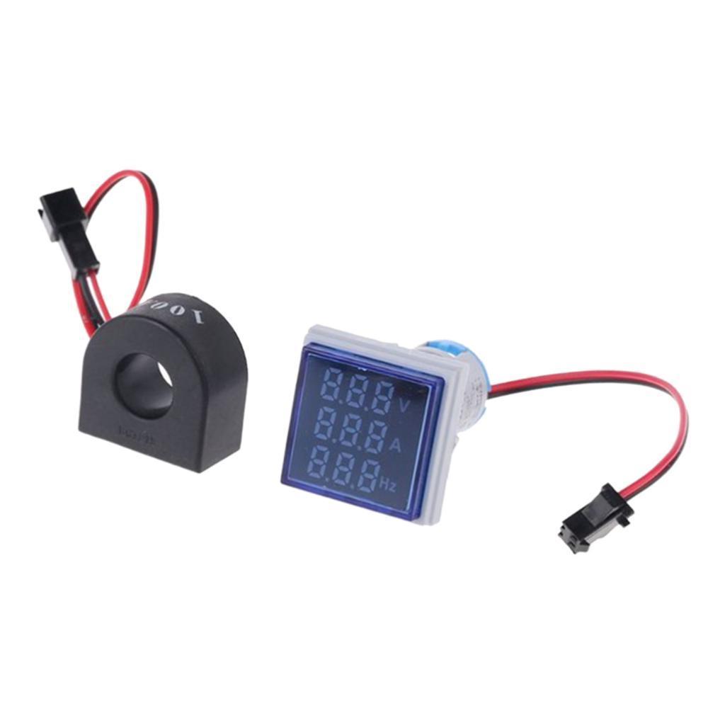 2x Hertz Voltmeter Ammeter Current Voltmeter LED Monitor Digital Dual