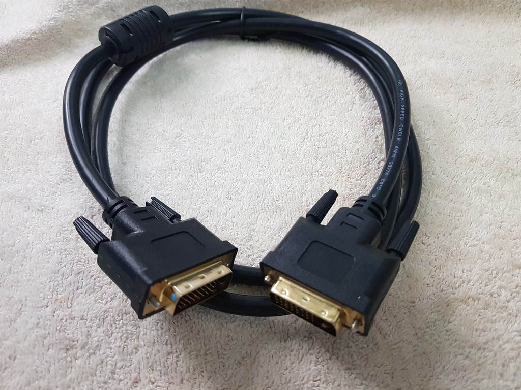 Cáp 2 đầu DVI dài 1 MÉT RƯỠI - Cáp DVI to DVI - Hàng chính hãng