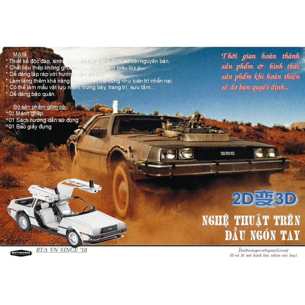 Mô Hình Lắp Ráp 3d Xe DeLorean DMC-12 (1981)