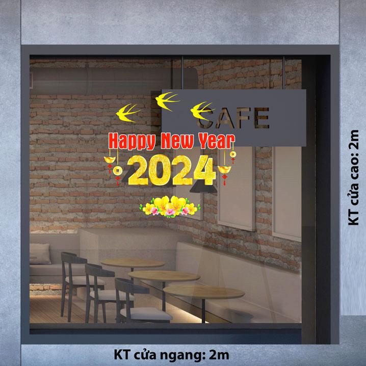 DECAL TRANG TRÍ TẾT 2024 SỐ38