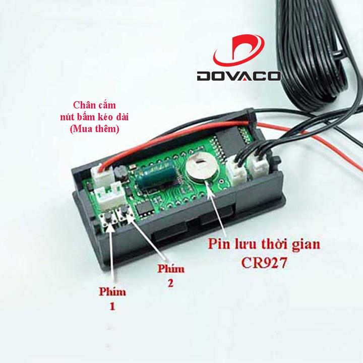 Đồng hồ điện tử mini DIY 12V V2.2 lắp chế cho ô tô xe máy