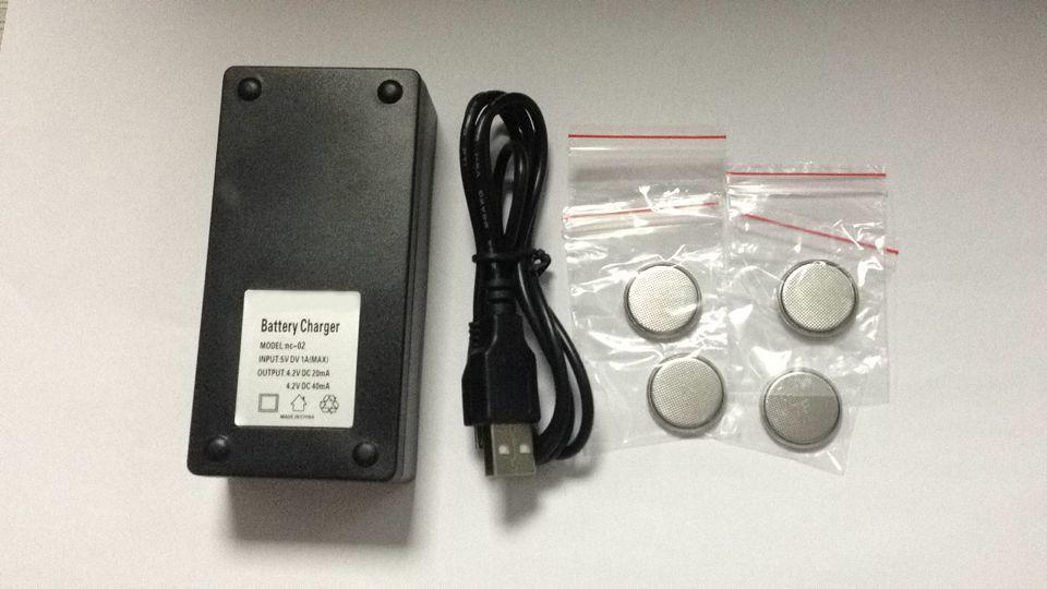 1 BỘ/LỐC 3.6V Sạc Đồng Xu Cell Pin Lithium Với Bộ Sạc Pin