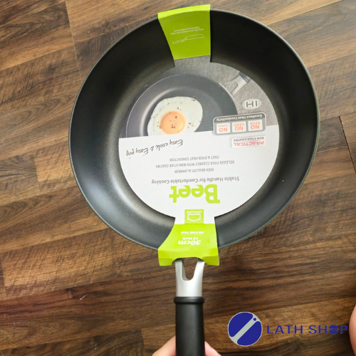 Chảo Beet Chống Dính LocknLock Bằng Nhôm LED4303 - Có Thể Sử Dụng Bếp Từ, Bếp Gas, Bếp Hồng Ngoại - 30cm - Màu Xanh Lá -Hàng chính Hãng