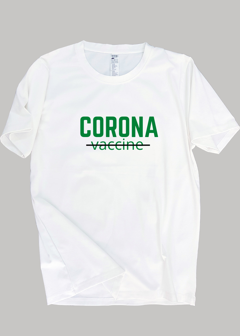 Áo thun nam nữ 80% Cotton White18